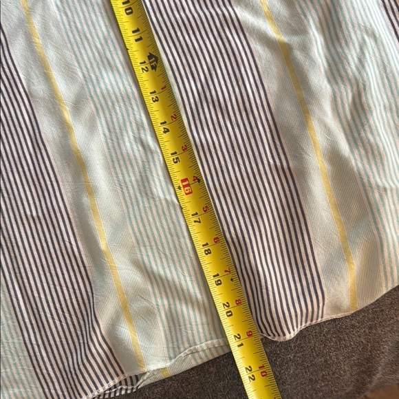 Boho Style Striped Off-Shoulder Ruffle Sleeve Top - Picture 9 of 10